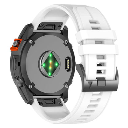 For Garmin 22mm Official Quick Release Silicone Watch Band(White) by bashfashion