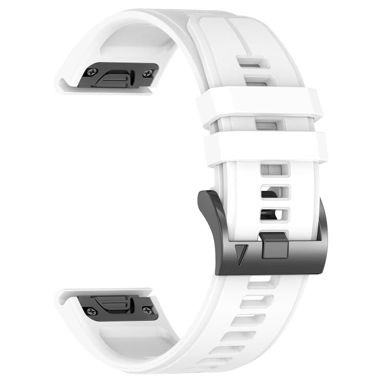 For Garmin 22mm Official Quick Release Silicone Watch Band(White) by bashfashion