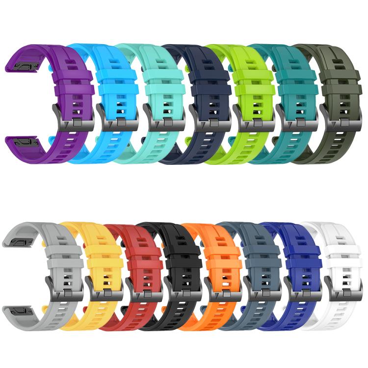 For Garmin 22mm Official Quick Release Silicone Watch Band(White) by bashfashion