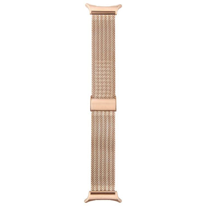 For Samsung Galaxy Watch Ultra 47mm / Ultra 2025 Integrated Buckle Embossed Milanese Metal Watch Band(Rose Gold) by bashfashion
