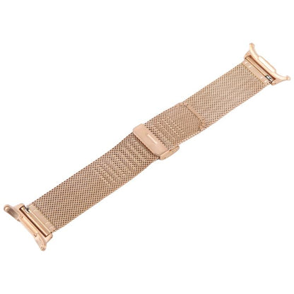 For Samsung Galaxy Watch Ultra 47mm / Ultra 2025 Integrated Buckle Embossed Milanese Metal Watch Band(Rose Gold) by bashfashion