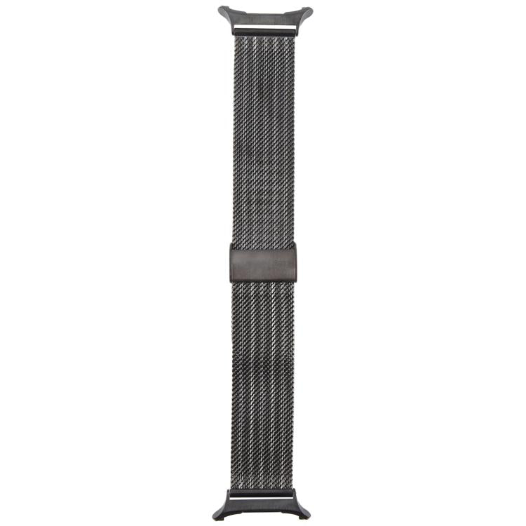 For Samsung Galaxy Watch Ultra 47mm / Ultra 2025 Integrated Buckle Embossed Milanese Metal Watch Band(Black) by bashfashion