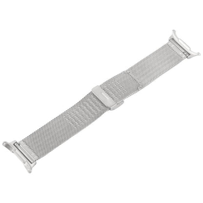 For Samsung Galaxy Watch Ultra 47mm / Ultra 2025 Integrated Buckle Embossed Milanese Metal Watch Band(Silver) by bashfashion