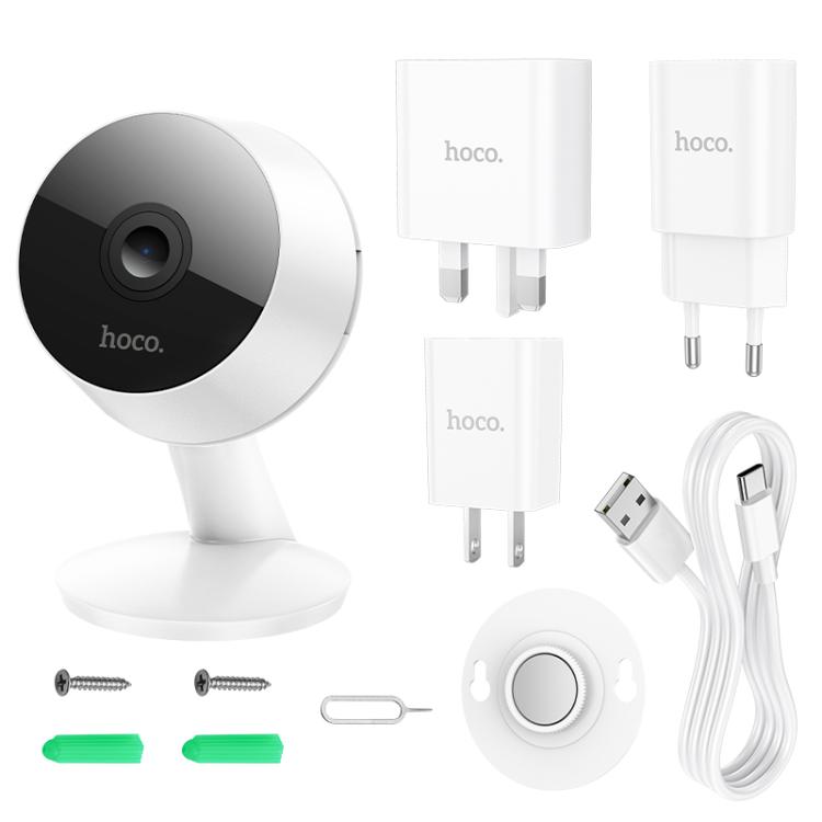 hoco D3 3MP 2.4G WiFi Indoor Card HD Camera(EU Plug) by hoco