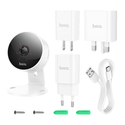 hoco D7 4MP 2.4G WiFi IP54 Indoor Card HD Camera(EU Plug) by hoco