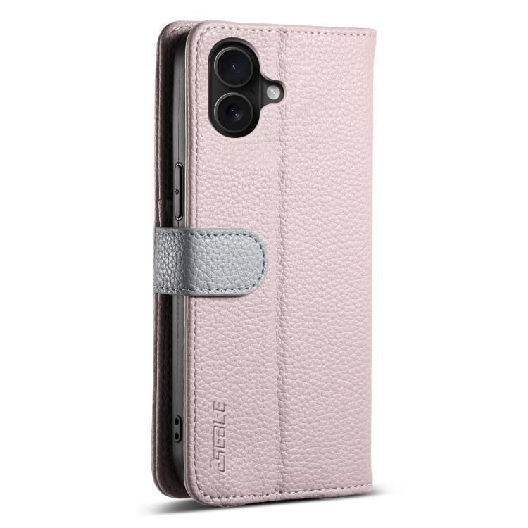 For iPhone 16 Plus ESEBLE E11 Colorful Litchi Pattern Zipper Wallet Leather Phone Case(Light Purple) by ESEBLE
