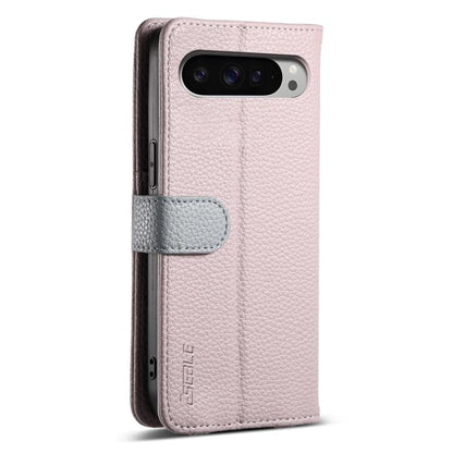 For Google Pixel 9 / 9 Pro ESEBLE E11 Colorful Litchi Pattern Zipper Wallet Leather Phone Case(Light Purple) by ESEBLE