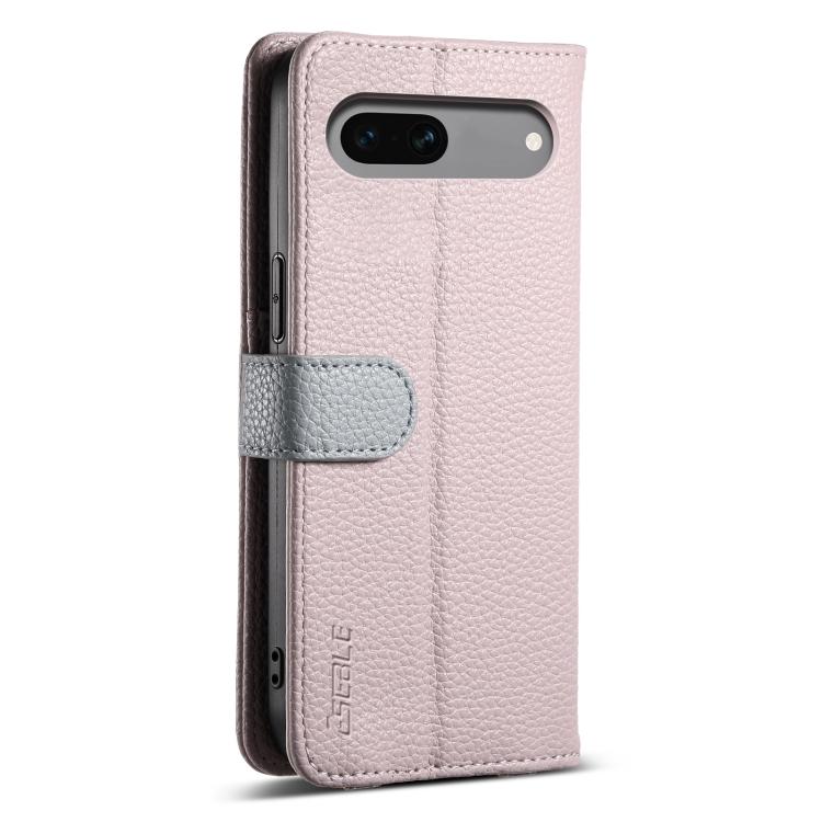 For Google Pixel 8a ESEBLE E11 Colorful Litchi Pattern Zipper Wallet Leather Phone Case(Light Purple) by ESEBLE