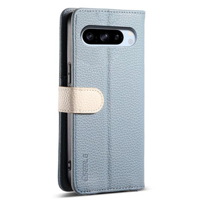 For Google Pixel 8 Pro ESEBLE E11 Colorful Litchi Pattern Zipper Wallet Leather Phone Case(Sky Blue) by ESEBLE