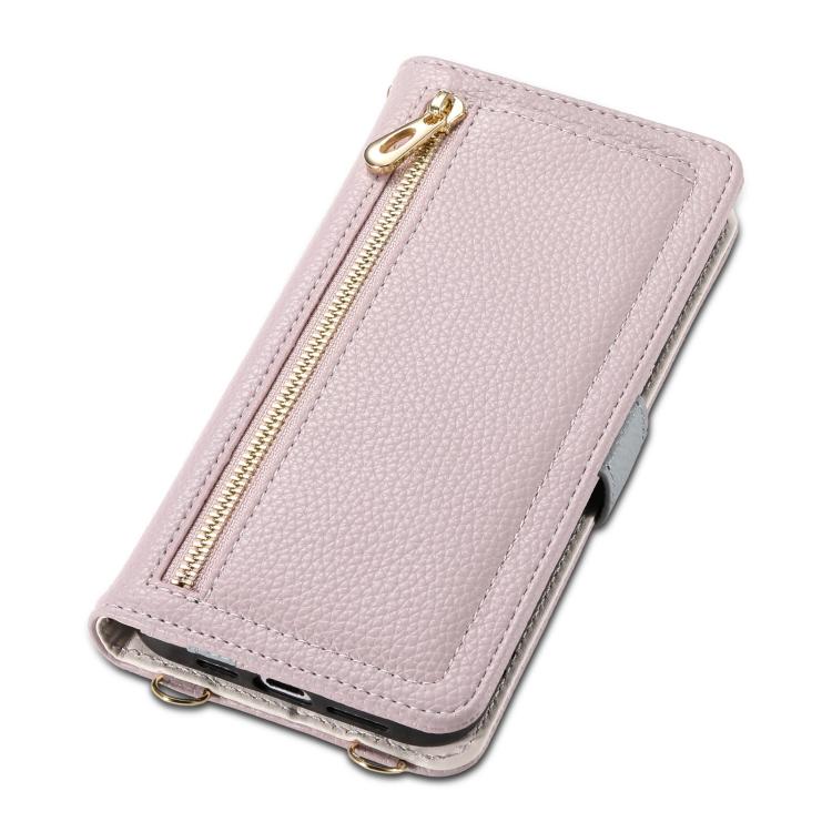 For Google Pixel 7a ESEBLE E11 Colorful Litchi Pattern Zipper Wallet Leather Phone Case(Light Purple) by ESEBLE