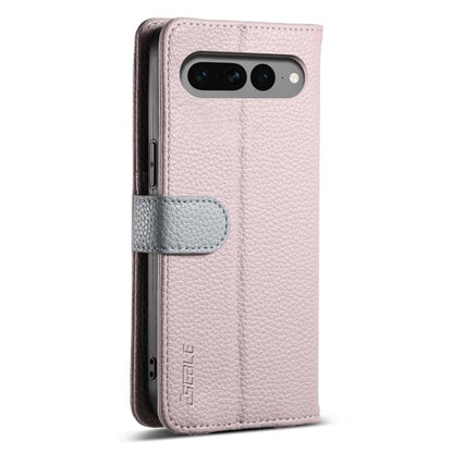 For Google Pixel 7 Pro 5G ESEBLE E11 Colorful Litchi Pattern Zipper Wallet Leather Phone Case(Light Purple) by ESEBLE