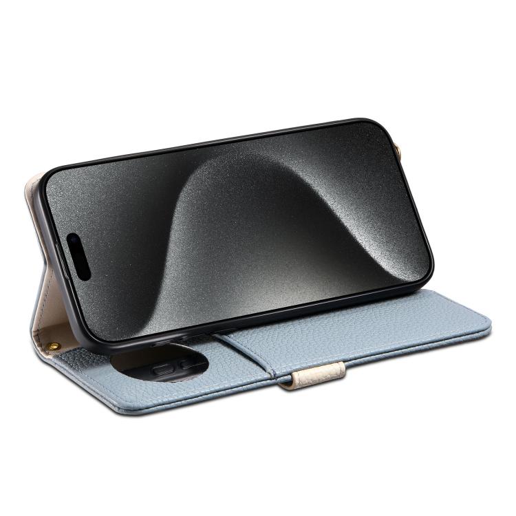 For Google Pixel 7 5G ESEBLE E11 Colorful Litchi Pattern Zipper Wallet Leather Phone Case(Sky Blue) by ESEBLE