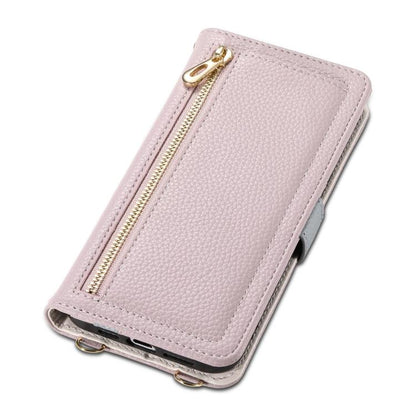 For Google Pixel 7 5G ESEBLE E11 Colorful Litchi Pattern Zipper Wallet Leather Phone Case(Light Purple) by ESEBLE