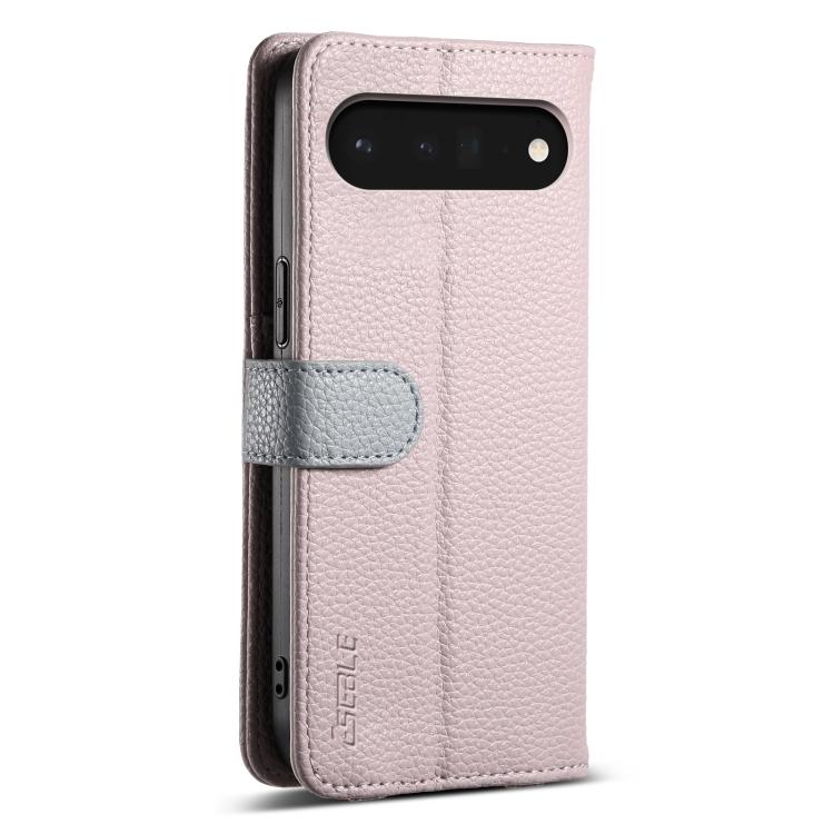 For Google Pixel 6a ESEBLE E11 Colorful Litchi Pattern Zipper Wallet Leather Phone Case(Light Purple) by ESEBLE