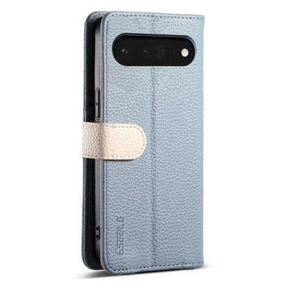 For Google Pixel 6 ESEBLE E11 Colorful Litchi Pattern Zipper Wallet Leather Phone Case(Sky Blue) by ESEBLE