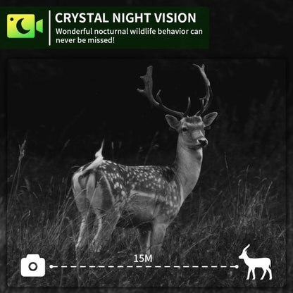 PR903G EU Version 5K HD Night Vision Infrared Hunting Camera with Solar Panel(Camouflage) by bashfashion