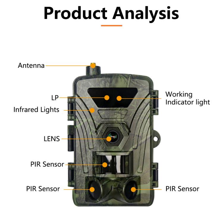 PR802G 4G EU Version 4K HD Night Vision Infrared Motion Detection Hunting Camera by bashfashion