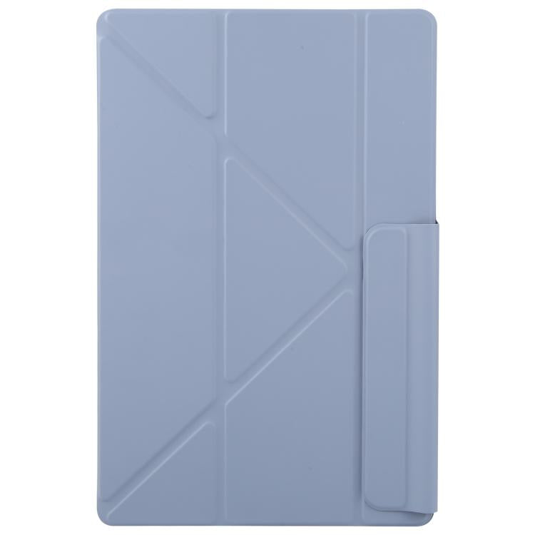 For Samsung Galaxy Tab S10 / S9 Fixed Buckle Magnetic Deformation Leather Tablet Case(Lavender Purple) by bashfashion