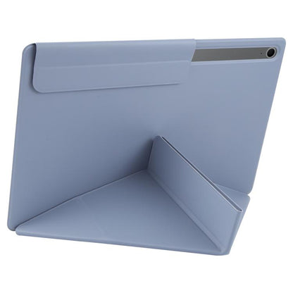 For Samsung Galaxy Tab S10 / S9 Fixed Buckle Magnetic Deformation Leather Tablet Case(Lavender Purple) by bashfashion