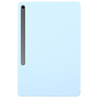 For Samsung Galaxy Tab S10 FE+ Fixed Buckle Magnetic Deformation Leather Tablet Case(Ice Blue) by bashfashion