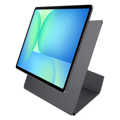 For Samsung Galaxy Tab S10 FE+ Fixed Buckle Magnetic Deformation Leather Tablet Case(Black) by bashfashion