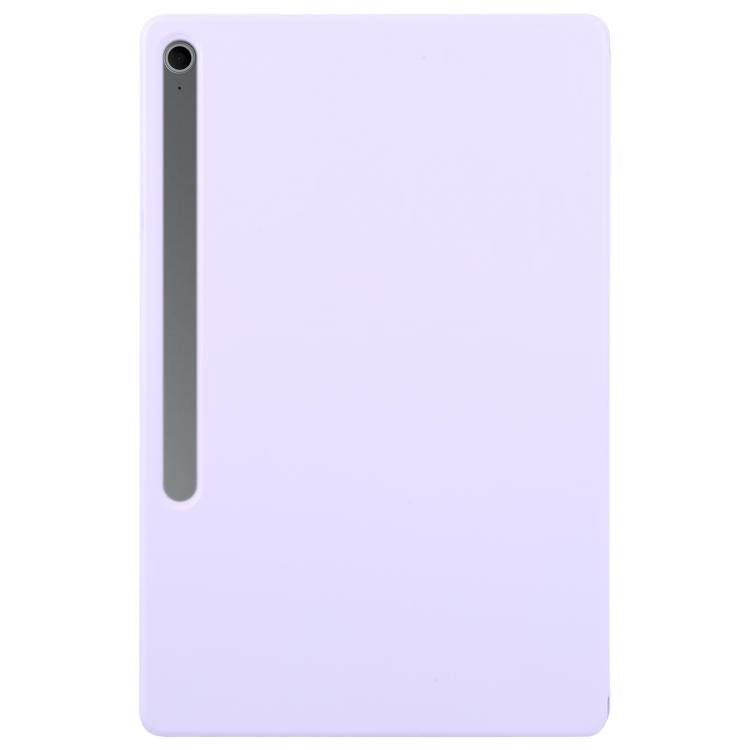 For Samsung Galaxy Tab S8+ / S7+ Fixed Buckle Magnetic Deformation Leather Tablet Case(Purple) by bashfashion