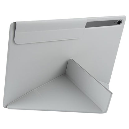 For Samsung Galaxy Tab S8 / S7 Fixed Buckle Magnetic Deformation Leather Tablet Case(Grey) by bashfashion