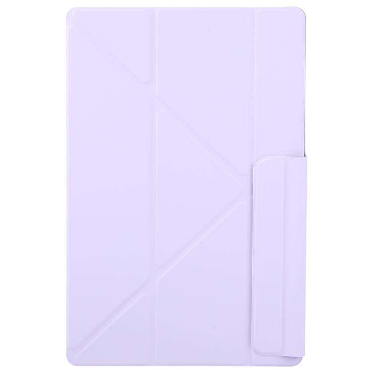 For Samsung Galaxy Tab S8 / S7 Fixed Buckle Magnetic Deformation Leather Tablet Case(Purple) by bashfashion