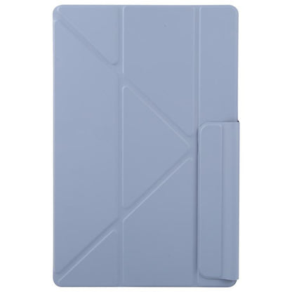 For Samsung Galaxy Tab S8 / S7 Fixed Buckle Magnetic Deformation Leather Tablet Case(Lavender Purple) by bashfashion