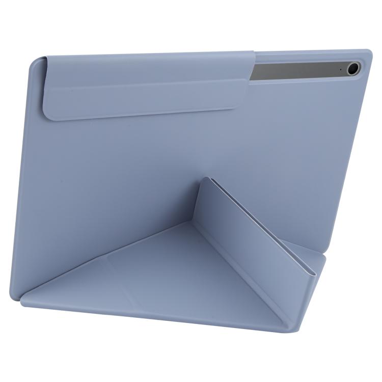 For Samsung Galaxy Tab S8 / S7 Fixed Buckle Magnetic Deformation Leather Tablet Case(Lavender Purple) by bashfashion