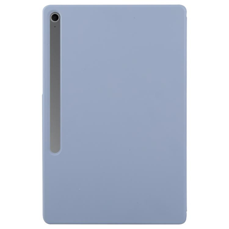 For Samsung Galaxy Tab S10+ / S9 FE+ Fixed Buckle Magnetic Deformation Leather Tablet Case(Lavender Purple) by bashfashion