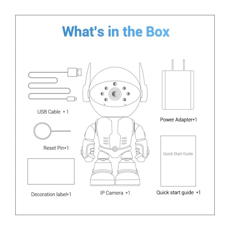 ESCAM PT205 5G WiFi Smart Robot Wireless AI Automatic Tracking Camera, Two Way Audio / Night Nersion, Plug:US Plug(White) by ESCAM