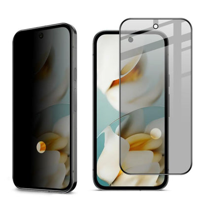 For Google Pixel 9a imak Privacy Tempered Glass Film, Support Fingerprint Unlocking by imak