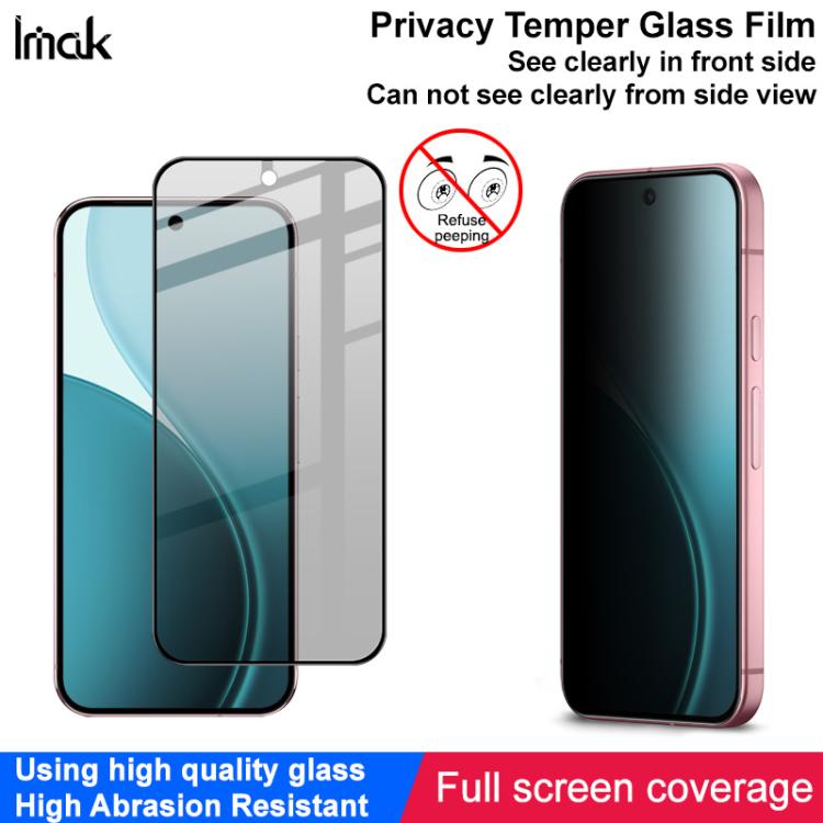 For Google Pixel 10 / 10 Pro imak Privacy Tempered Glass Film, Support Fingerprint Unlocking by imak