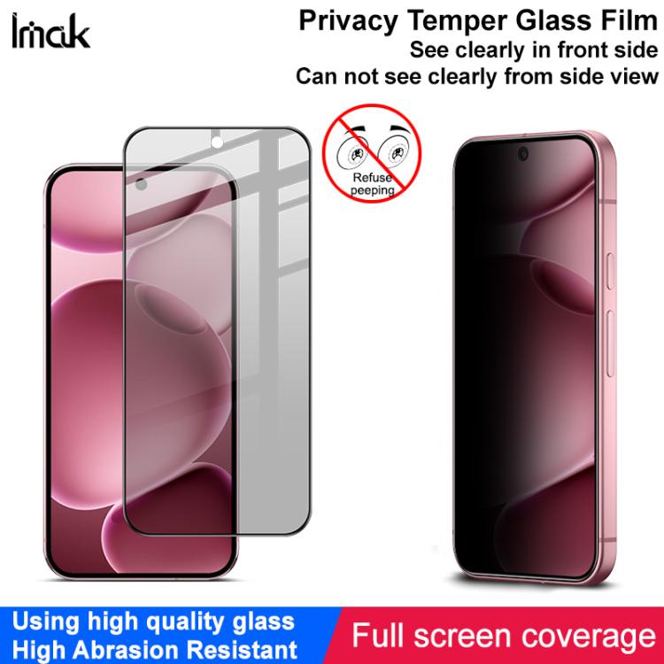 For Google Pixel 10 Pro XL imak Privacy Tempered Glass Film, Support Fingerprint Unlocking by imak