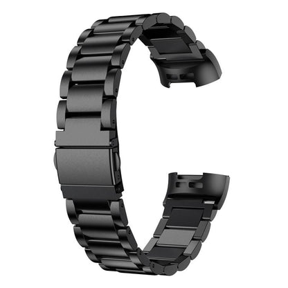 For Fitbit Charge 4 / 3 xDfind Three Beads Quick Release Metal Watch Band(Black) by xDfind