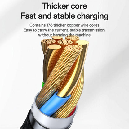 Yesido CA136C 60W USB-C / Type-C to Type-C & iWatch 2 in 1 Charging Cable, Length:1.2m(Black) by Yesido