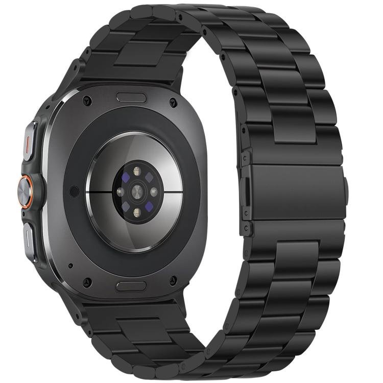 For Samsung Galaxy Watch Ultra 47mm xDfind Three Beads Metal Watch Band(Black) by xDfind