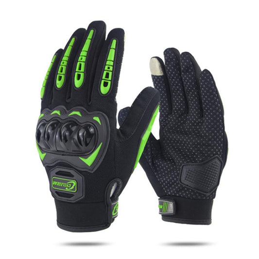 SOMAN CG666 Motorcycle Riding Anti-slip Full Finger Gloves, Size:M(Green) by SOMAN