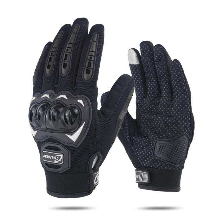 SOMAN CG666 Motorcycle Riding Anti-slip Full Finger Gloves, Size:XL(Black) by SOMAN