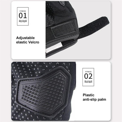 SOMAN CG666 Motorcycle Riding Anti-slip Full Finger Gloves, Size:XXL(Red) by SOMAN