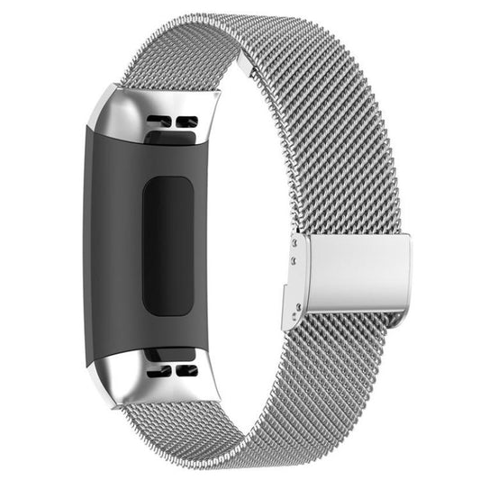 For Fitbit Charge 4 / 3 xDfind Milanese Metal Buckle Watch Band(Silver) by xDfind