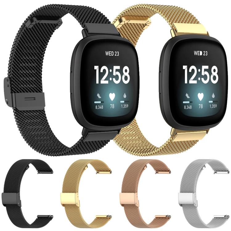 For Fitbit Charge 6 / 5 xDfind Milanese Metal Buckle Watch Band(Silver) by xDfind