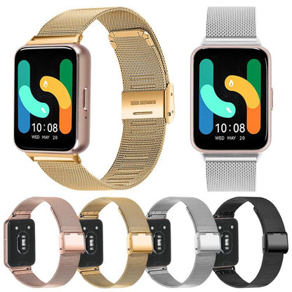 For Samsung Galaxy Watch Ultra 47mm / Ultra 2025 xDfind Milanese Metal Buckle Watch Band(Black) by xDfind