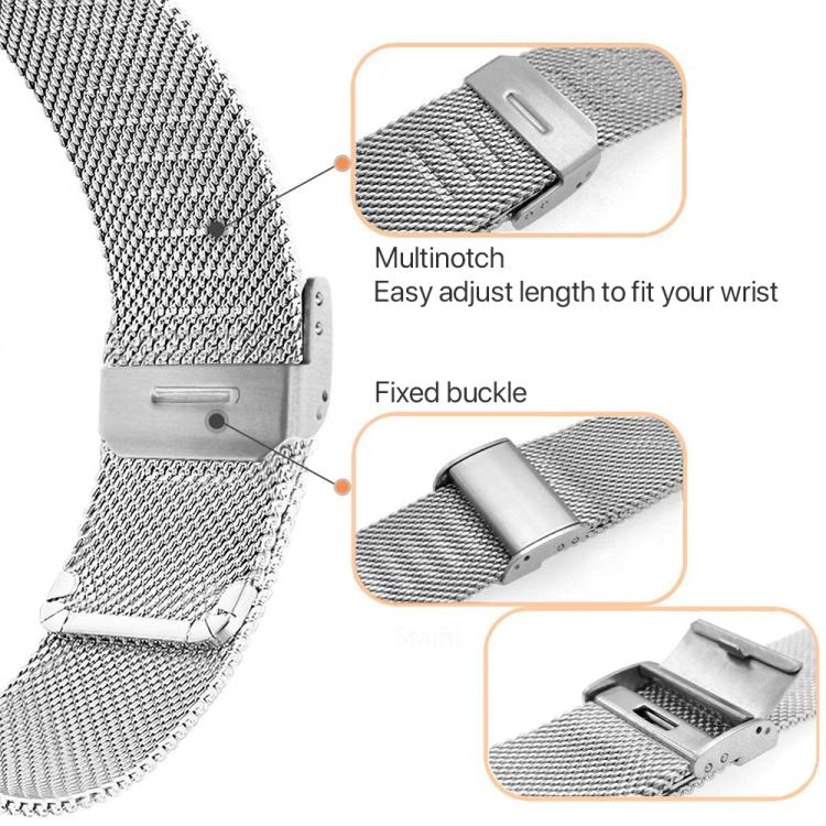 For Samsung Galaxy Watch Ultra 47mm / Ultra 2025 xDfind Milanese Metal Buckle Watch Band(Black) by xDfind