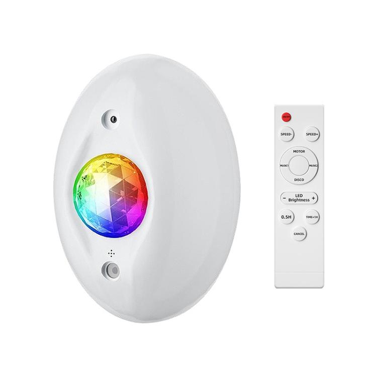 Remote Control Elliptical Starry Projection Lamp Atmosphere Light, Style:Basic Version(White) by bashfashion