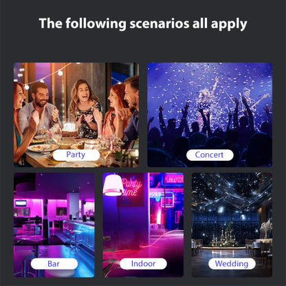 Remote Control Elliptical Starry Projection Lamp Atmosphere Light, Style:Basic Version(White) by bashfashion