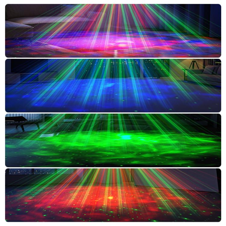 Remote Control Elliptical Starry Projection Lamp Atmosphere Light, Style:Bluetooth Version(White) by bashfashion