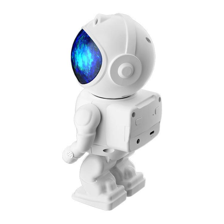 Astronaut Starry Projection Lamp Remote Control Laser Light, Style:Basic Version(White) by bashfashion