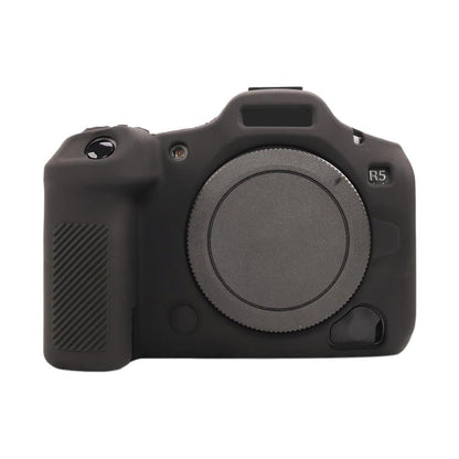 For Canon EOS R5 Mark II / R5II Glossy Soft Silicone Protective Case(Black) by bashfashion